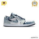 AJ 1 Low SE "Washed Denim"  Shoes Sneakers - nk0000756 image 0