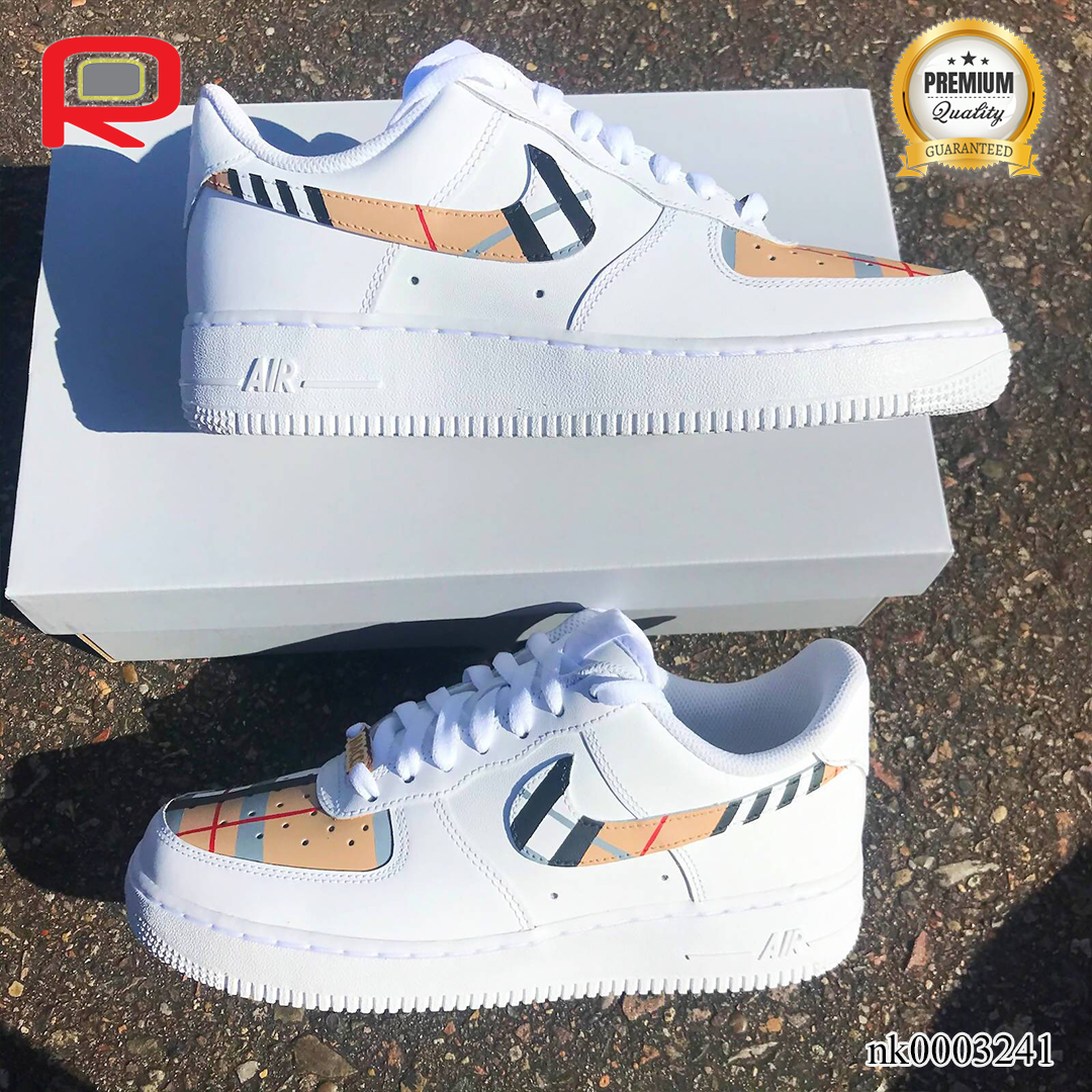 AF 1 BUR 2 Custom Shoes Sneakers - nk0003241 image 2