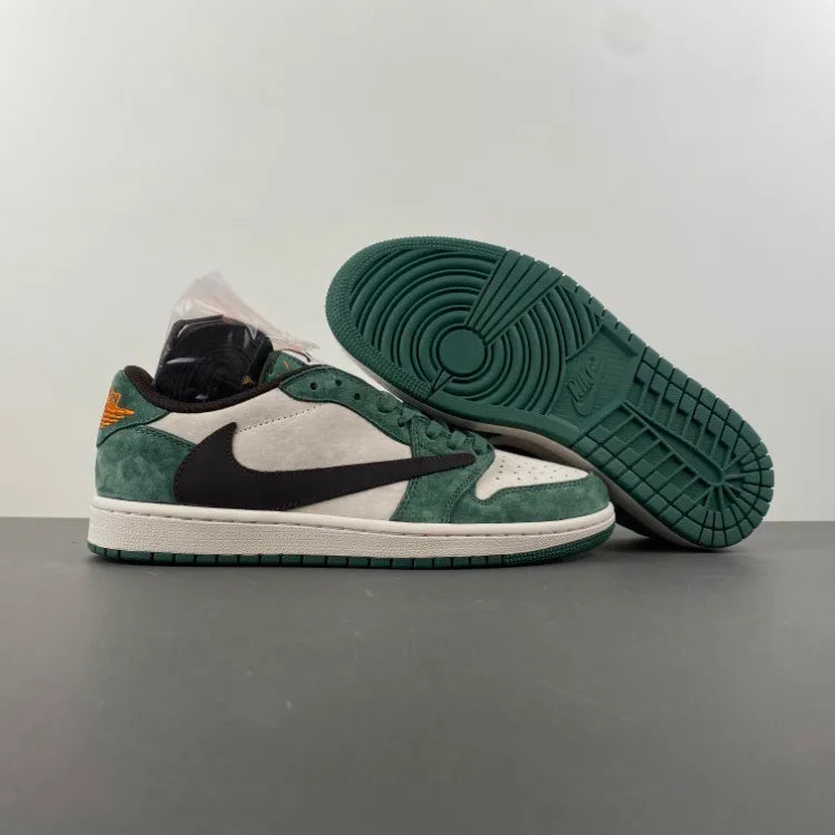 Travis Scott x AJ 1 Low OG SP Green Velvet Shoes Sneakers – nk0004583 image 6