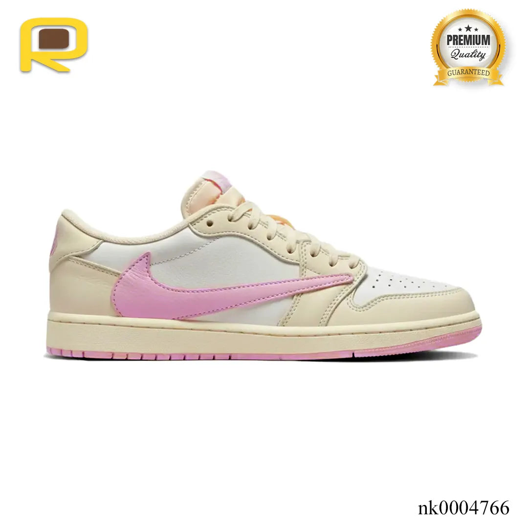 Travis Scott x AJ 1 Low OG Sail Shy Pink Shoes Sneakers – nk0004766 image 0