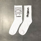 Men Socks Cotton Cartoon Pattern - big mouth white image