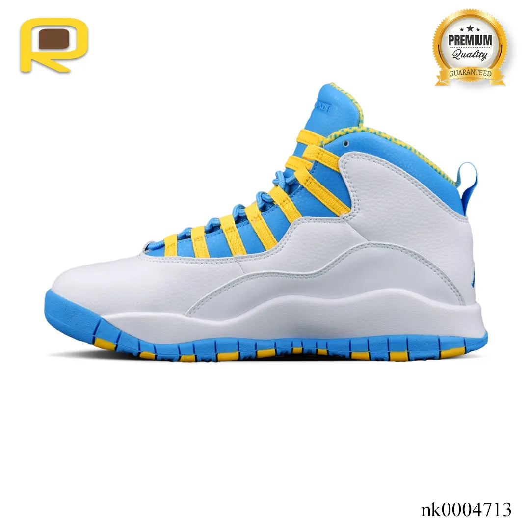 AJ 10 Carolina Blue Yellow Shoes Sneakers – nk0004714 image 1