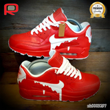 AM 90 Classic Drip-Red Custom Shoes Sneakers - nk0003297 image 0
