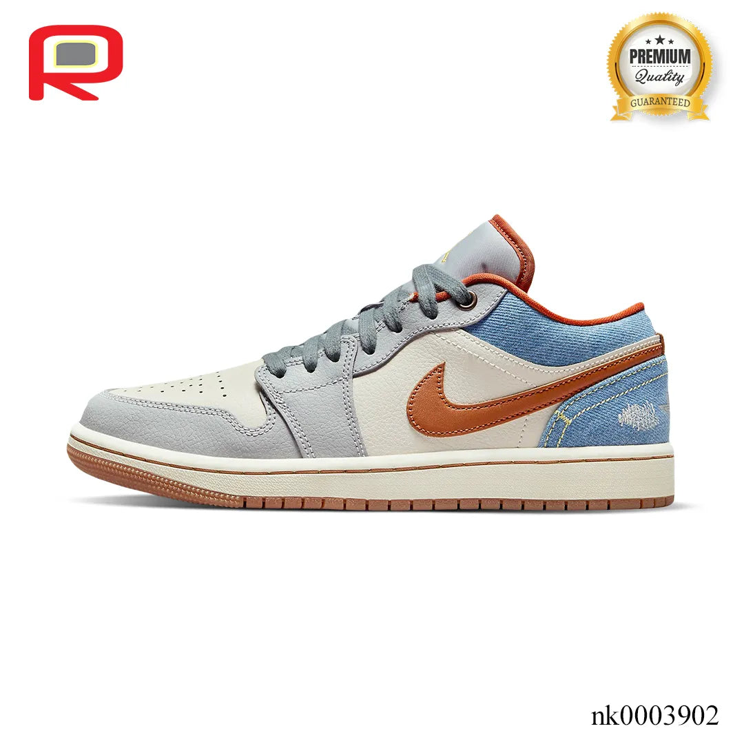 AJ 1 Low Phantom Denim Shoes Sneakers - nk0003902 image 1