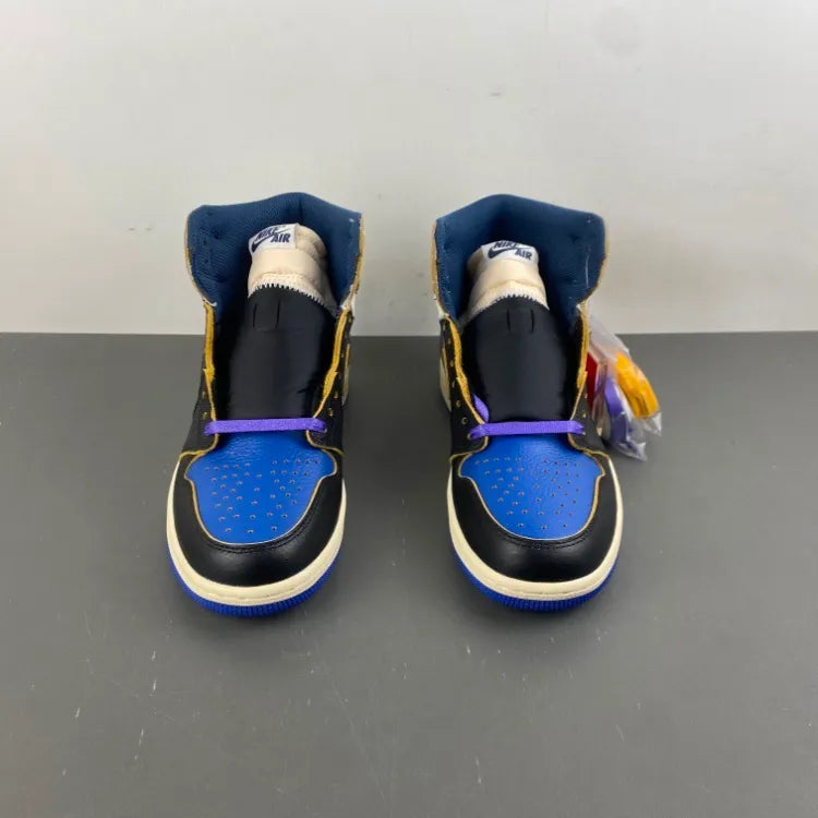 Fragment x Union LA x AJ 1 High OG Sport Royal Shoes Sneakers – nk0004748 image 10