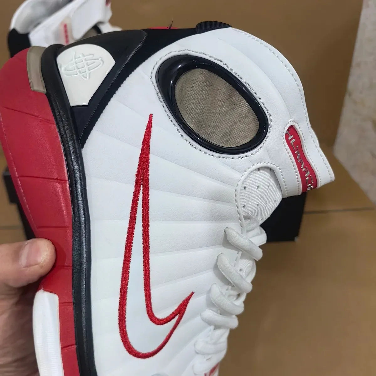Air Zoom Huarache 2K4 White/Varsity Red Shoes Sneakers – nk0004796 image 12