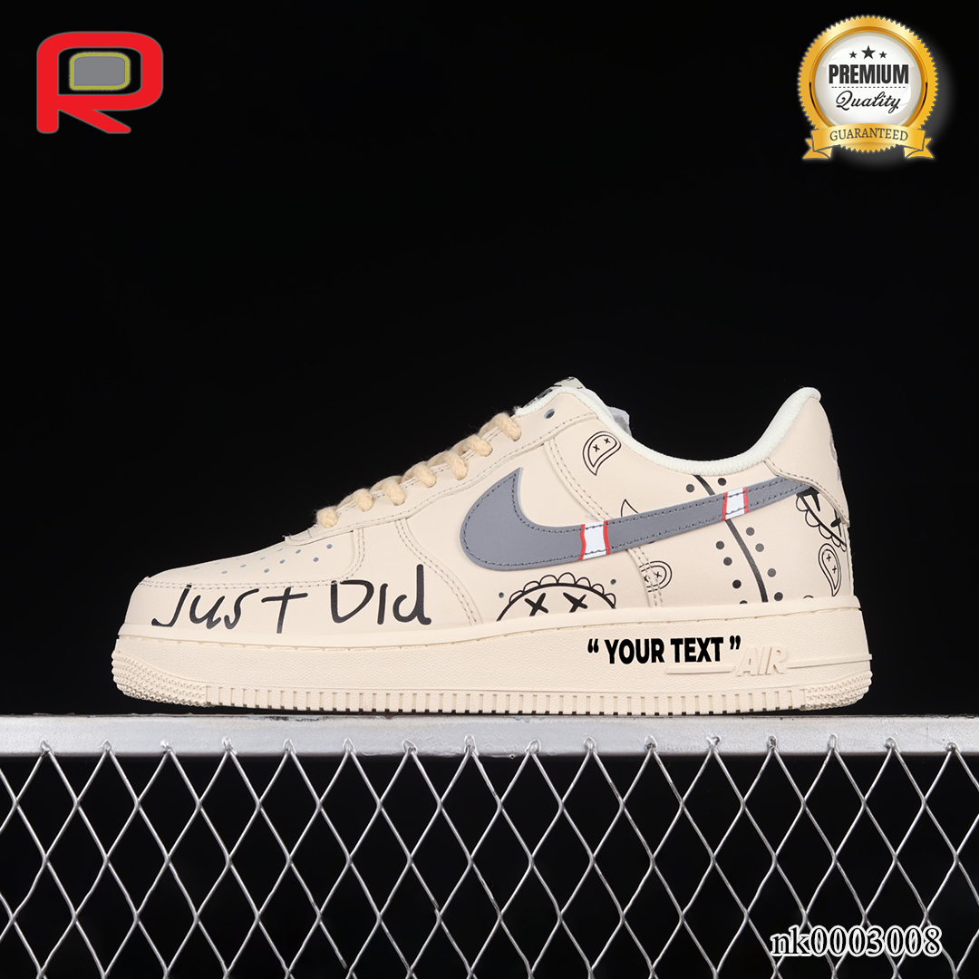 AF 1 07 Low PS5 Beige Black Grey Custom Shoes Sneakers - nk0003008 image 0
