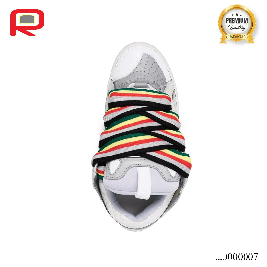 Lanvin Leather Curb White Multi Shoes Sneakers - la0000007 image 2