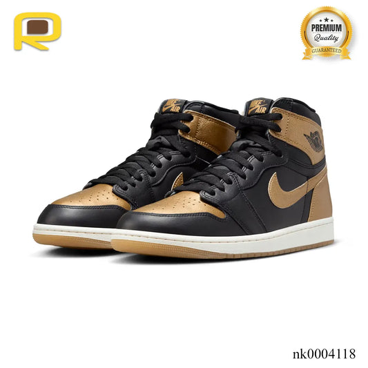 AJ 1 High OG Gold Medal/Metallic Gold Shoes Sneakers - nk0004118 image 2
