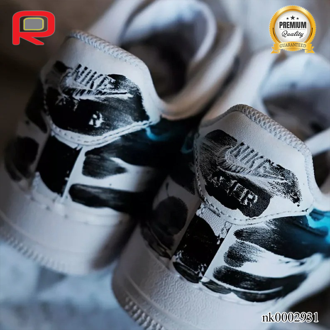 AF 1 Handmade Spray Painting Black Mutant Custom Shoes Sneakers - nk0002931 image 3