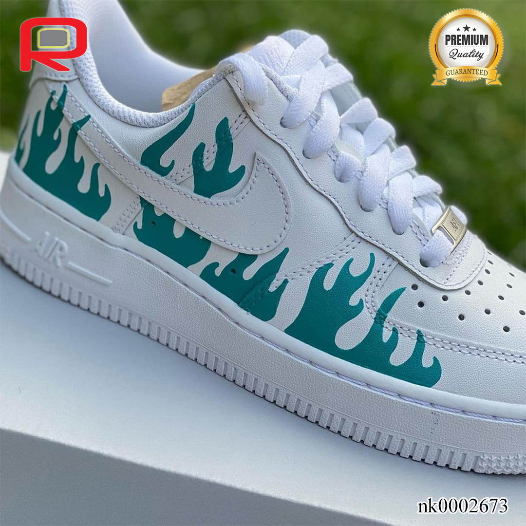 AF 1 Flames Custom Shoes Sneakers - nk0002673 image 1