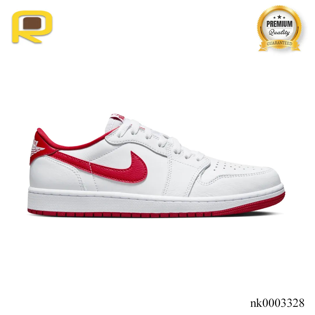 AJ 1 Low OG University Red Shoes Sneakers - nk0003328 image 0