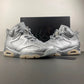 PSG x AJ 6 Metallic Silver Shoes Sneakers - nk0004782 image 7