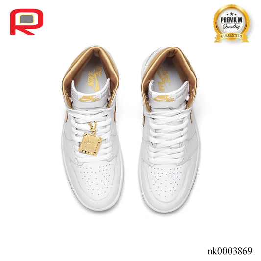 AJ 1 High OG Metallic Gold Shoes Sneakers - nk0003869 image 2