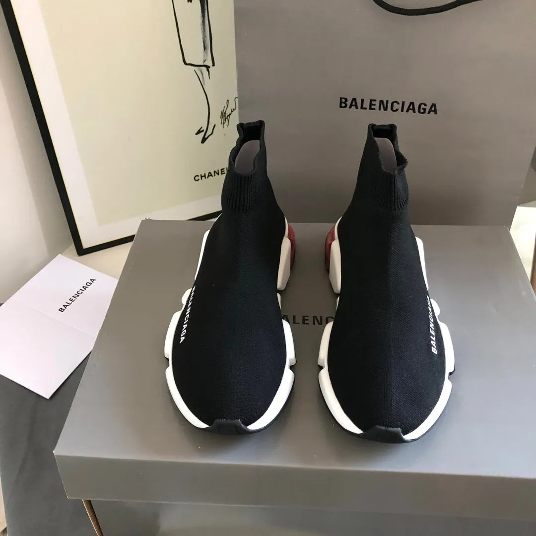 BLCG Speed Clear Sole Black Red Shoes Sneakers - bl0000031 image 5