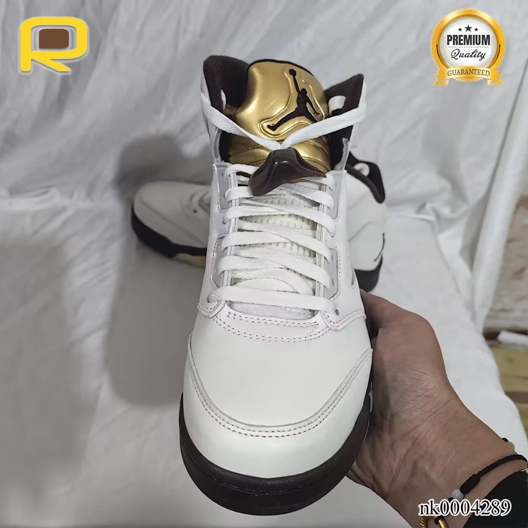 AJ 5 Earth/Golden Ticket Shoes Sneakers - nk0004289 image 5