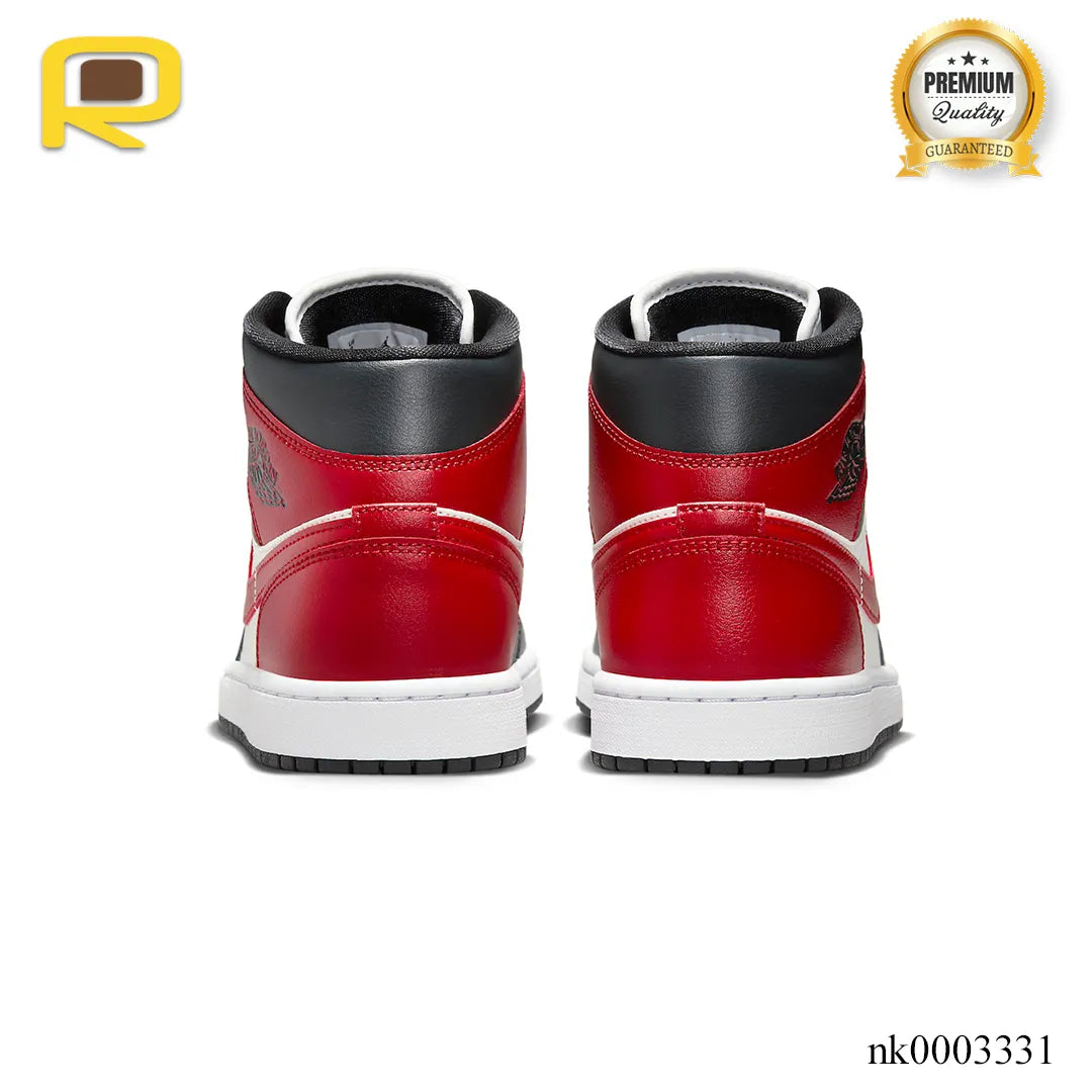 AJ 1 Mid Black Toe Shoes Sneakers - nk0003331 image 4