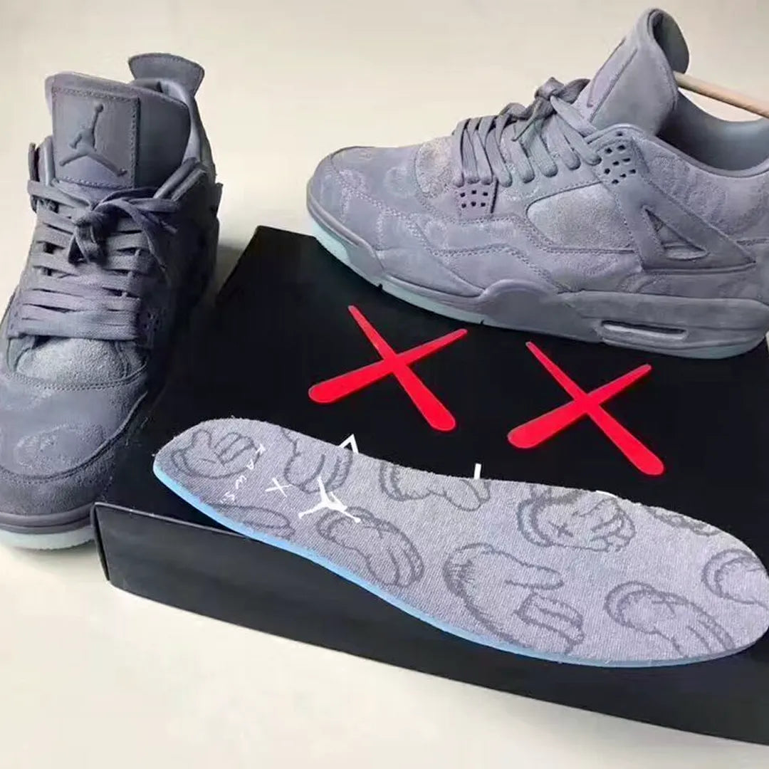 KAWS x AJ 4 Cool Grey Shoes Sneakers – nk0003104 image 9