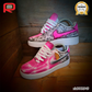 AF 1 Pink Brick Art Custom Shoes Sneakers - nk0002949 image 2