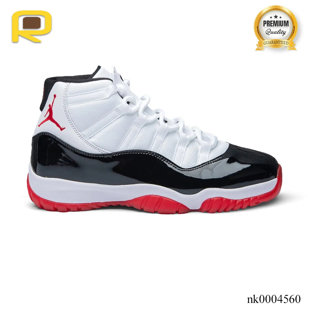 AJ 11 Black White Red Shoes Sneaker - nk0004560 image 0