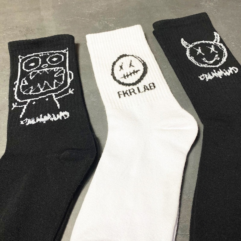 Men Socks Cotton Cartoon Pattern image 2