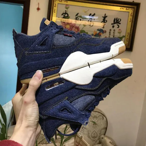 Levi’s x AJ 4 Denim Shoes Sneakers – nk0000024 image 9