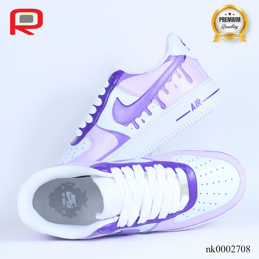 AF 1 Purple Drip Edition Custom Shoes Sneakers - nk0002708 image 2