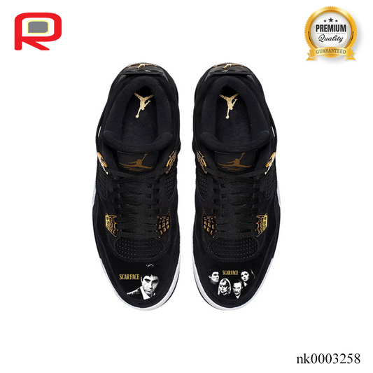 AJ 4 Retro Royalty "Scarface" Custom Shoes Sneakers - nk0003258 image 2