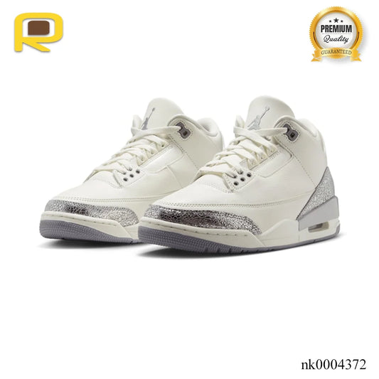 AJ 3 Sail/Metallic Silver Shoes Sneakers – nk0004372 image 2