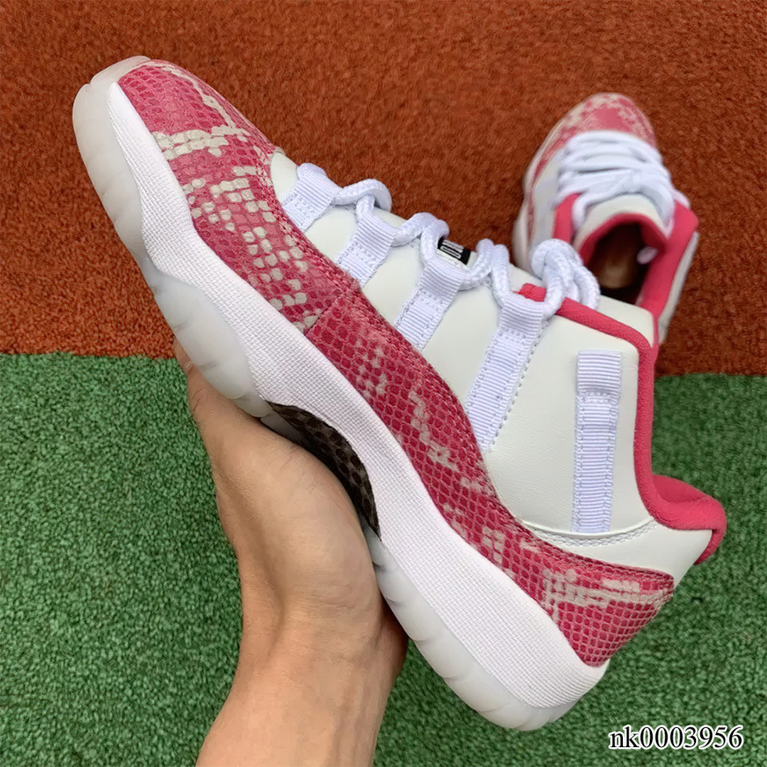 AJ 11 Low Pink Snakeskin Shoes Sneakers - nk0003956 image 3