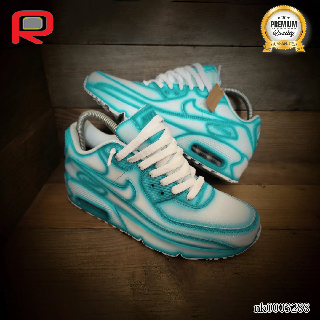 AM 90 Turquoise Cartoon Custom Shoes Sneakers - nk0003288 image 0