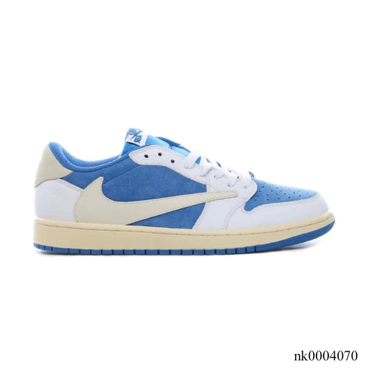 Travis Scott x Fragment x AJ 1 Low UNC Blue Shoes Sneakers - nk0004070 image 0
