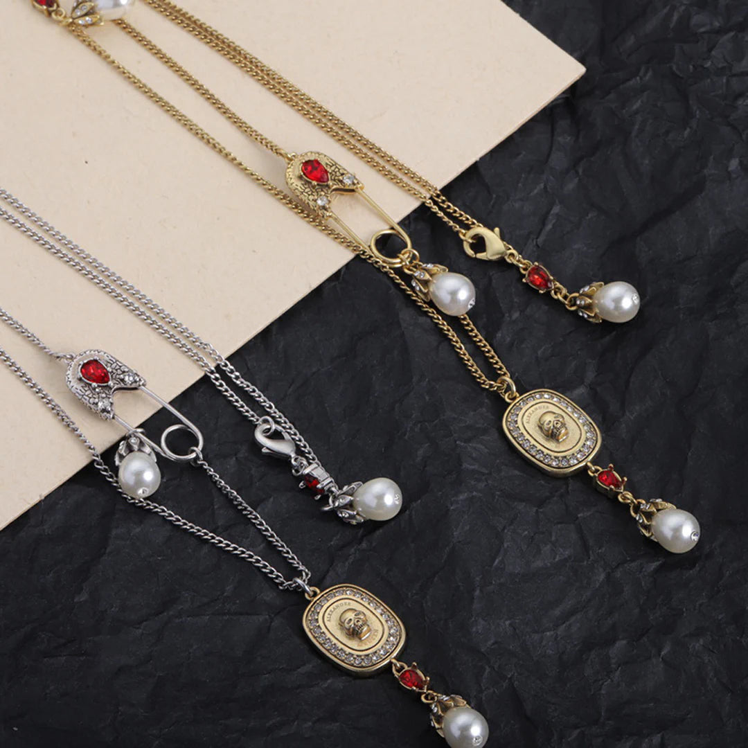 McQueen Skull Pendant Necklace - MC0010 image 3