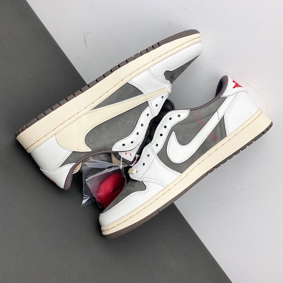 Travis Scott x AJ 1 Low OG Reverse Mocha Shoes Sneakers - nk0001819 image 8