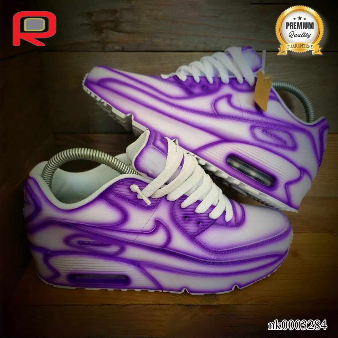 AM 90 Purple Cartoon Custom Shoes Sneakers - nk0003284 image 4