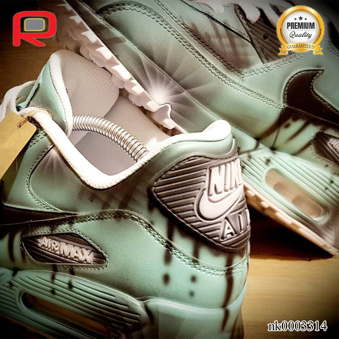 AM 90 Funky Drip Custom Shoes Sneakers - nk0003314 image 2