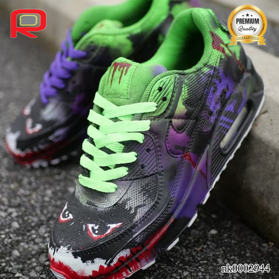 AM 90 "Who's Laughin" Custom Shoes Sneakers - nk0002944 image 2