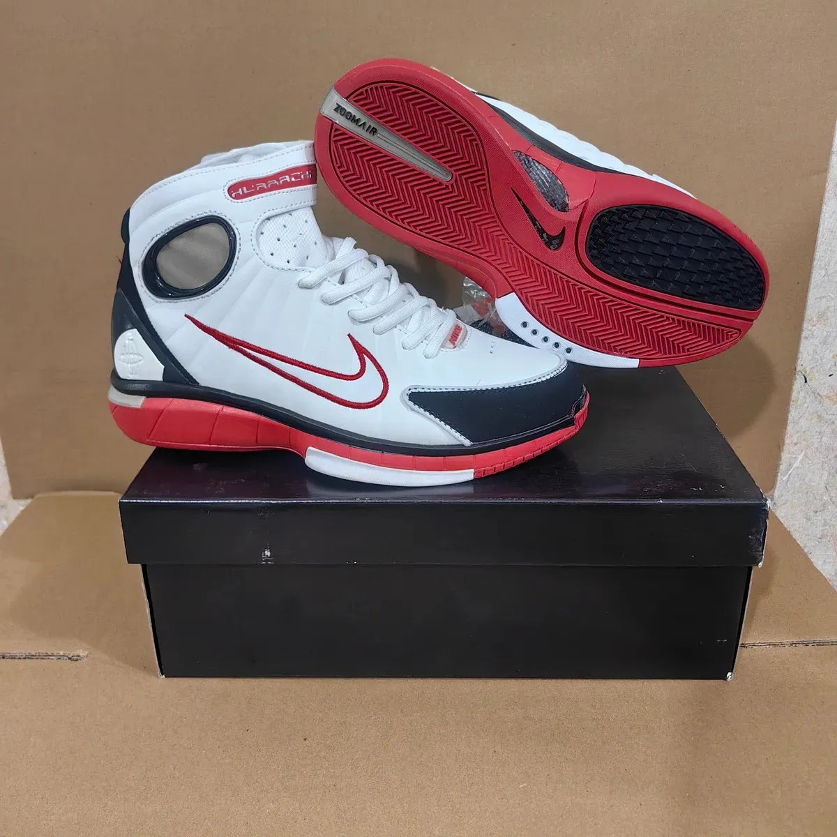 Air Zoom Huarache 2K4 White/Varsity Red Shoes Sneakers – nk0004796 image 5