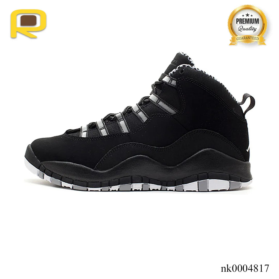 AJ 10 Black And White Stealth Shoes Sneakers - nk0004817 image 1