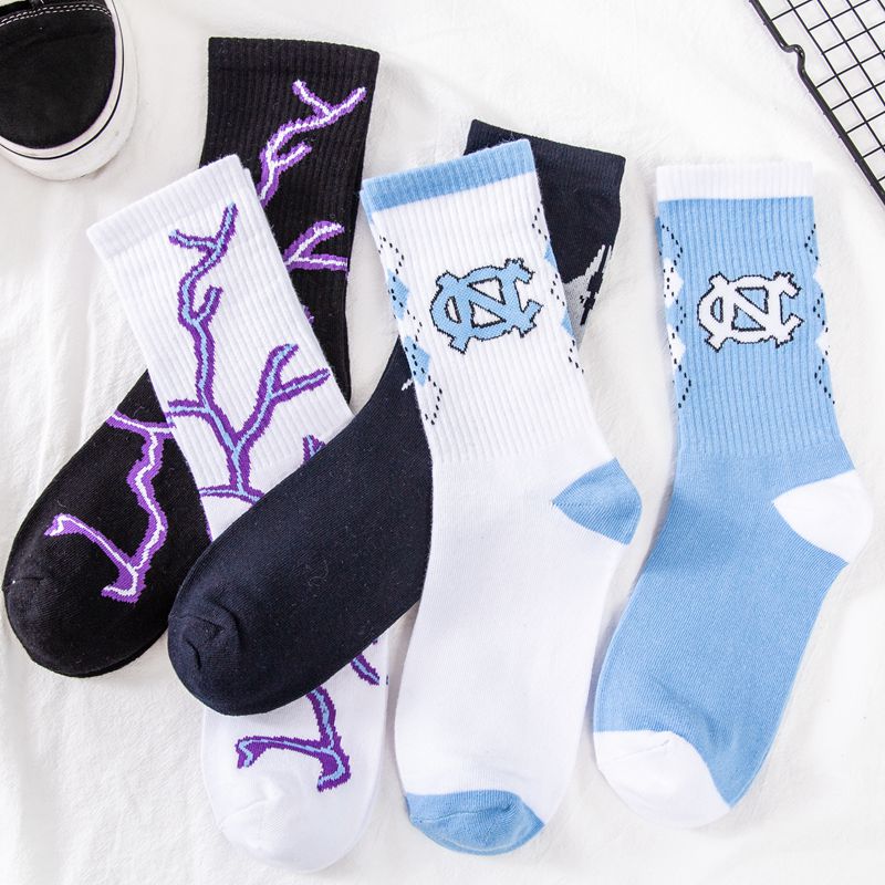 Purple Lightning Basketball Socks Men's image 10