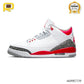 AJ 3 Retro Fire Red Shoes Sneakers - nk0002330 image 1