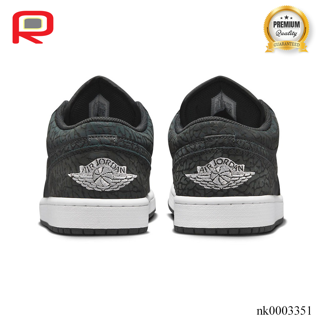 AJ 1 Low SE Black Elephant Shoes Sneakers - nk0003351 image 4