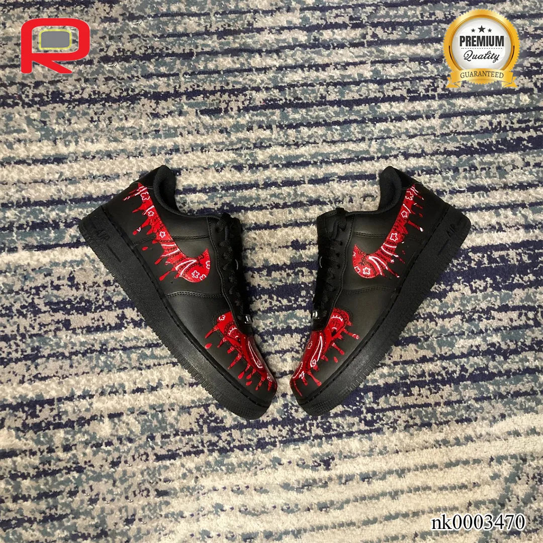 AF 1 Bandana Drip Custom Shoes Sneakers - nk0003470 image 1