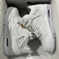AJ 4 NET White Shoes Sneakers - nk0003908 image 14