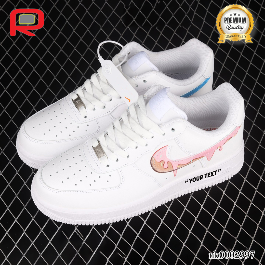 AF 1 07 Low Valentine's Day White Mandarin Duck Custom Shoes Sneakers - nk0002997 image 2