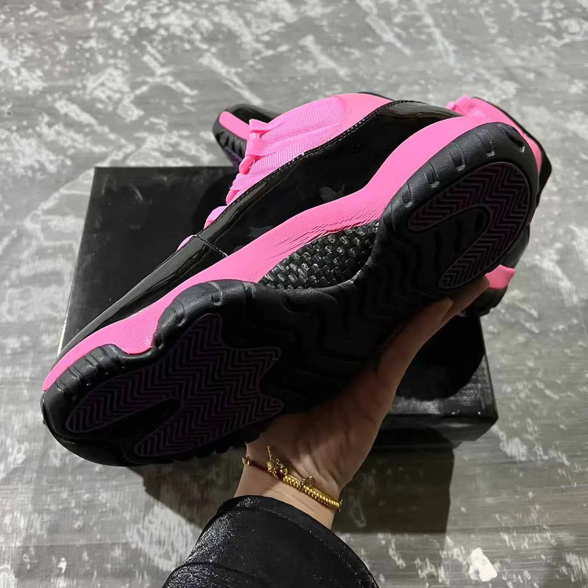 AJ 11 Black Pink Shoes Sneakers - nk0004315 image 5