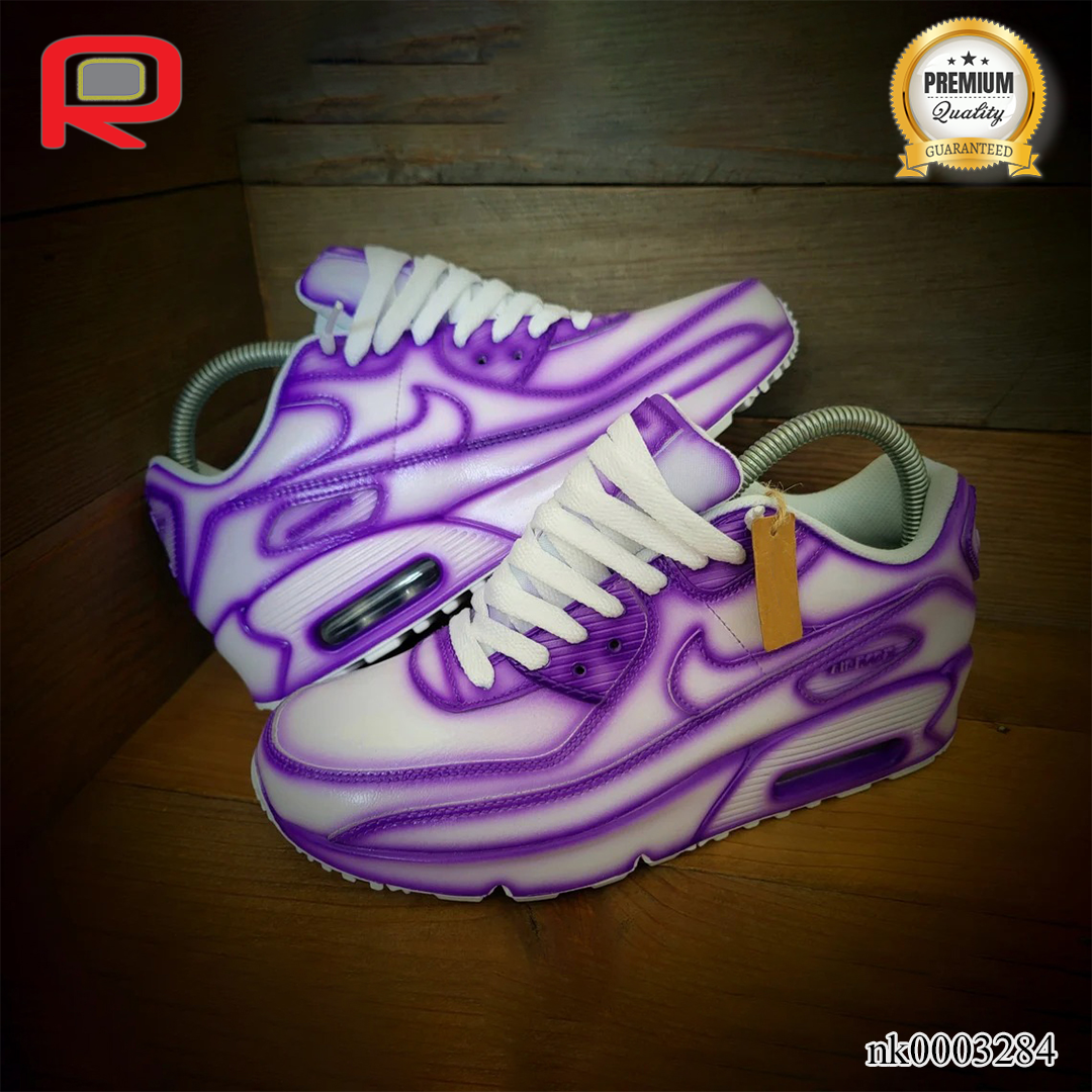 AM 90 Purple Cartoon Custom Shoes Sneakers - nk0003284 image 2