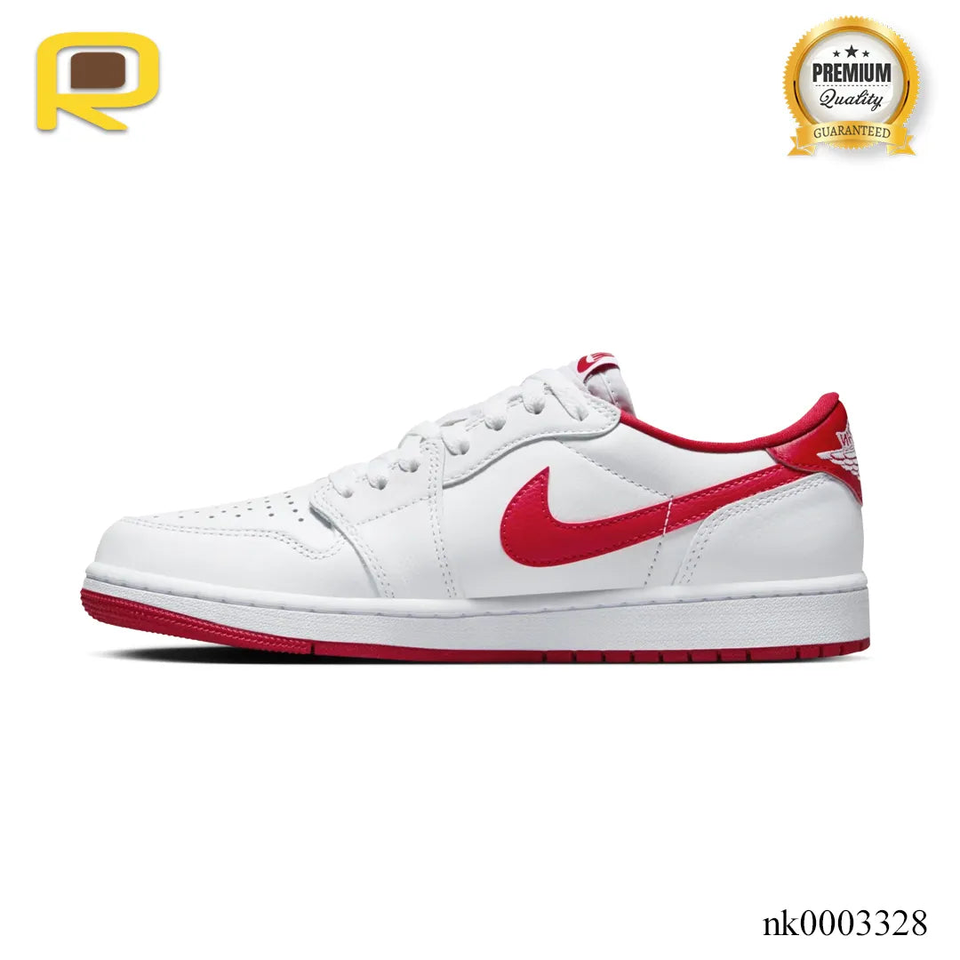 AJ 1 Low OG University Red Shoes Sneakers - nk0003328 image 1