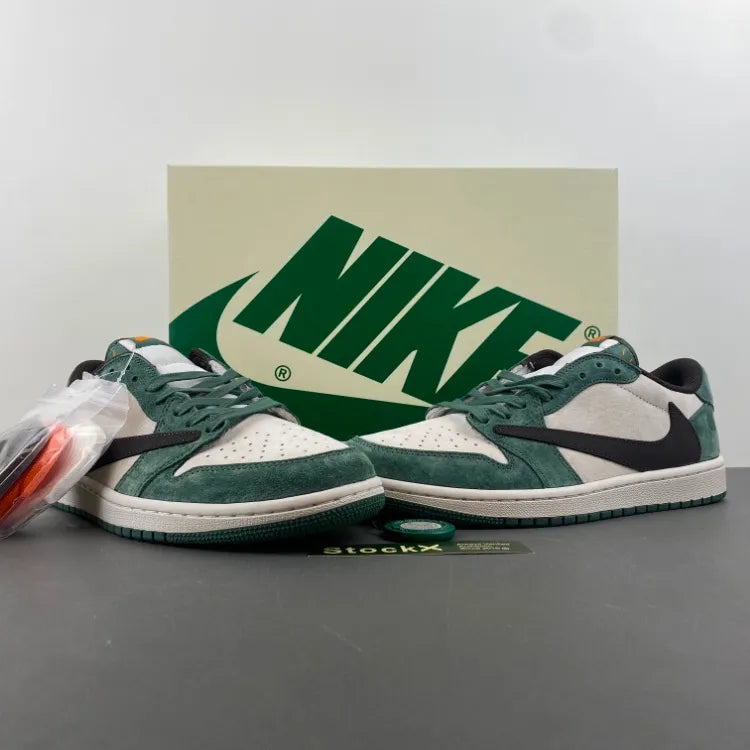 Travis Scott x AJ 1 Low OG SP Green Velvet Shoes Sneakers – nk0004583 image 3