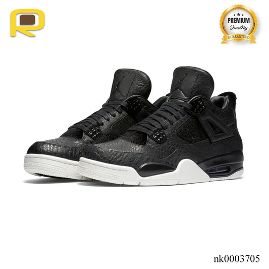 AJ 4 Retro Pony Hair Black Shoes Sneakers - nk0003705 image 2